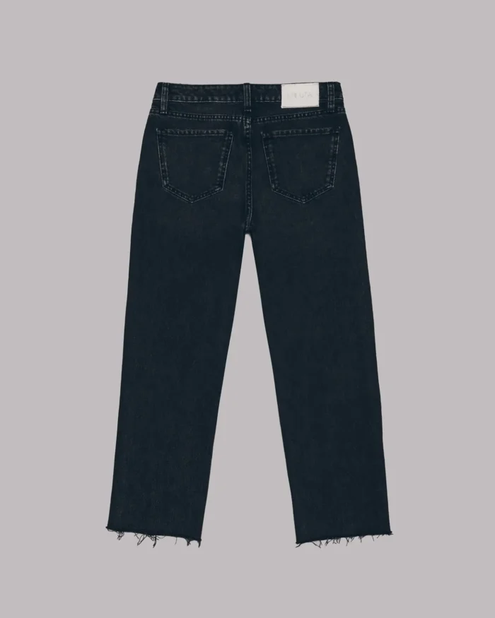 Mikuta The Black Cropped Straight Jeans (5)