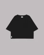 Mikuta The Black Loose Linen T Shirt (5)