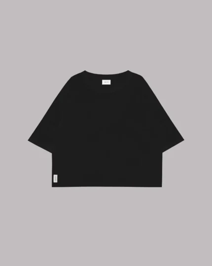 Mikuta The Black Loose Linen T Shirt (5)