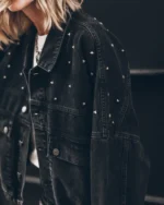 Mikuta The Black Studded Denim Jacket (4)