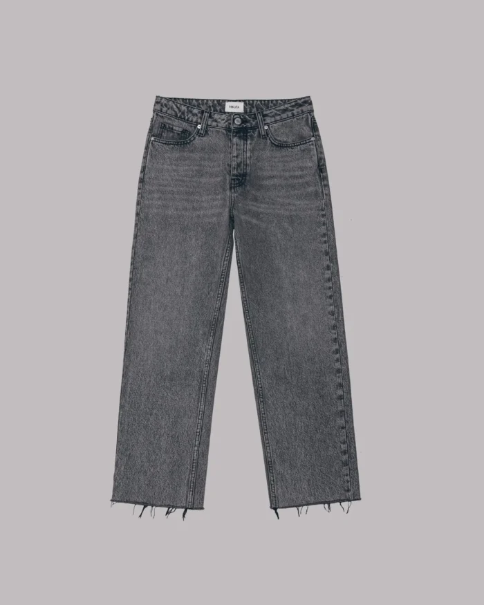 Mikuta The Grey Cropped Straight Jeans (1)