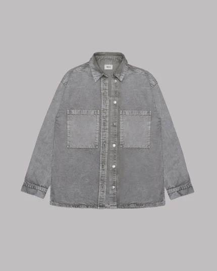 Mikuta The Khaki Faded Denim Oversized Jacket (2)