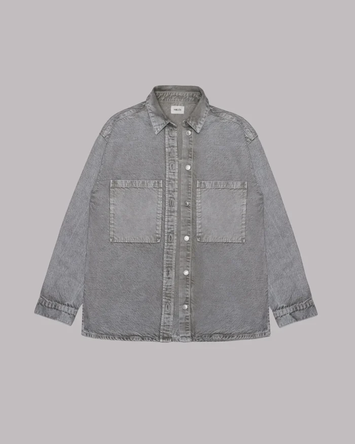 Mikuta The Khaki Faded Denim Oversized Jacket (2)